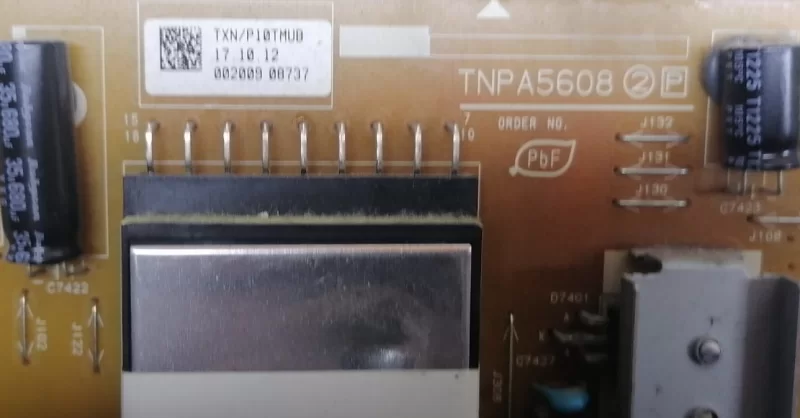 TNPA5608, TXN/P10TMUD, PANASONİC TX-L42ET5E POWER BESLEME