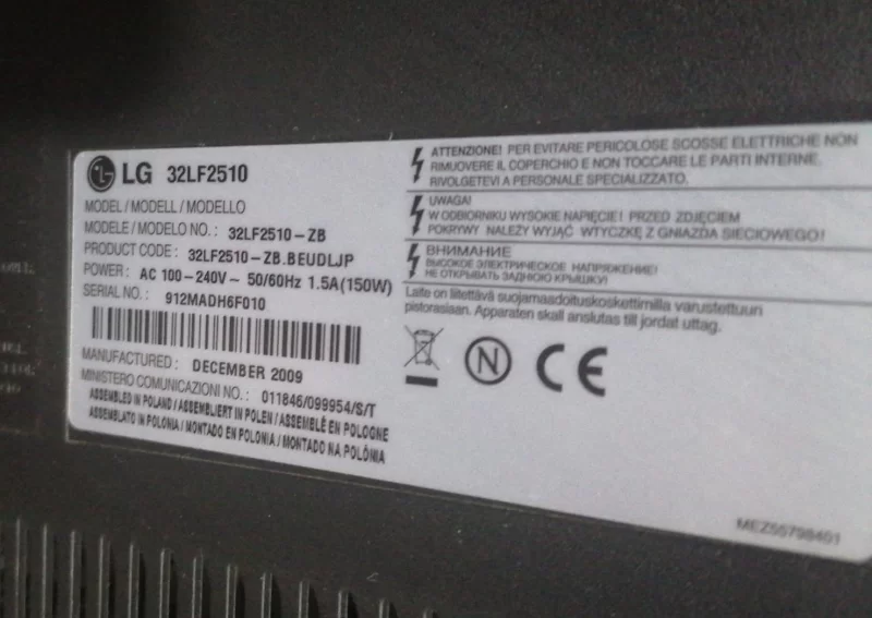 EAX44059405, LG 32LF2500, LF2510, KUMANDA GÖZÜ IR