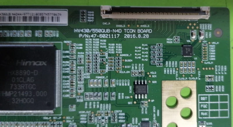 HV430/550QUB-N4D, 47-6021117, HV430QUB-N4D TCON BOARD