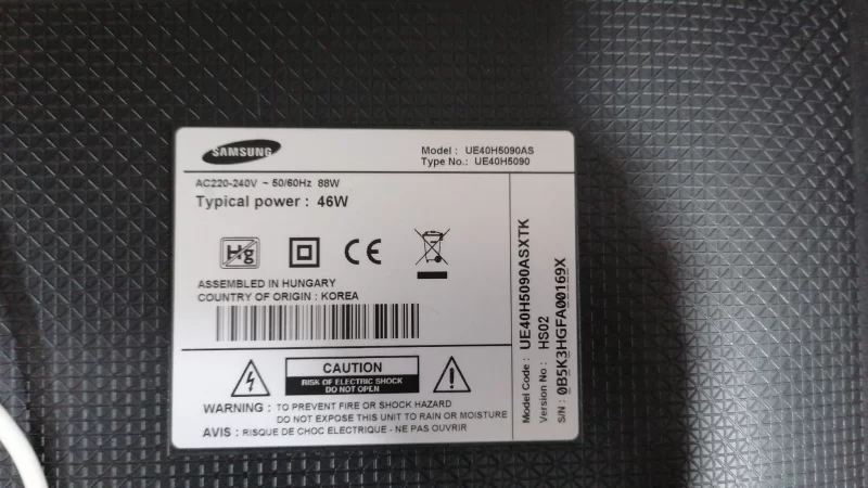 BN41-02098B, BN94-07159A, SAMSUNG UE40H5090 MAİNBOARD ANAKART