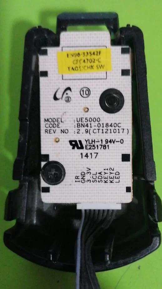 BN41-01840C, BN96-33542F, UE5000, SAMSUNG POWER BUTON