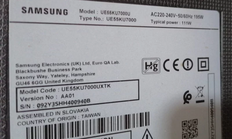 BN41-02528A, BN94-10801C, SAMSUNG UE55KU7000U MAİNBOARD ANAKART