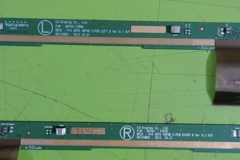 6870S-1786B, 6870S-1787B, LG 49LB620 LED PCB-GOF