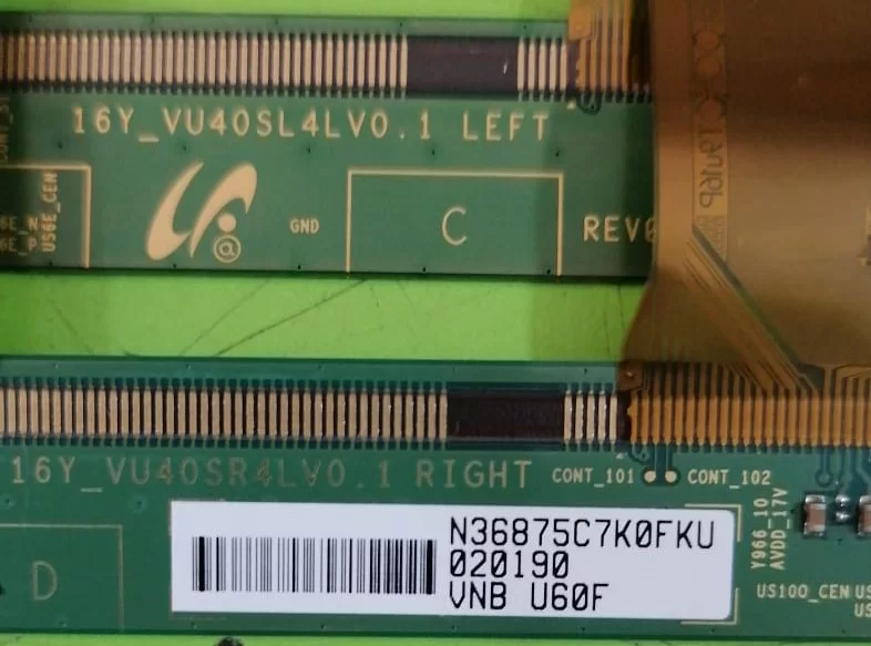 16Y_VU40SL4LV0.1, 16Y_VU40SR4LV0.1, SAMSUNG UE40KU7000 PCB-GOF