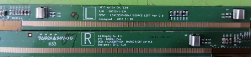 6870S-1163A, 6870S-1164A, LG 42 LW4500 PANEL PCB-GOF