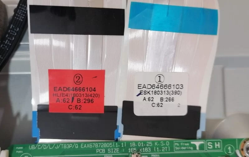 EAD64666104, EAD64666103, LG 43UK6470PLC LVDS KABLOSU