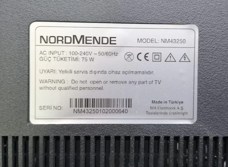 L32DN-IR-V20, NORDMENDE NM43250 KUMANDA GÖZÜ SENSÖR IR