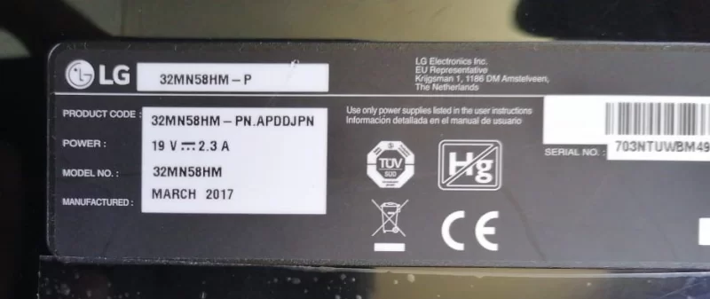 EAB63628201, LG 32MN58HM-P HOPARLÖR TAKIMI