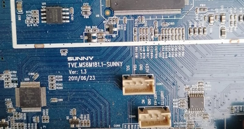 SUNNY TVE.MS6M181.1 Ver:1.3, SUNNY SN032LD6M181-V2 MAİNBOARD ANAKART