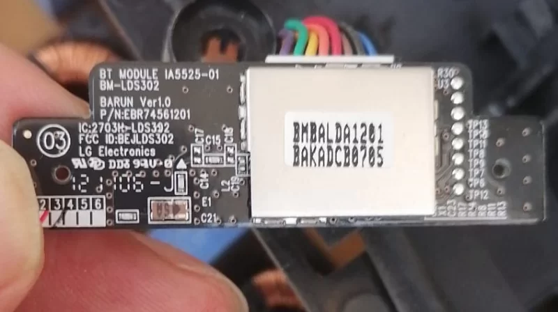 IA5525-01, BM-LDS302, 2703H-LDS302, LG 32LM660S BLUETOOTH MODÜL