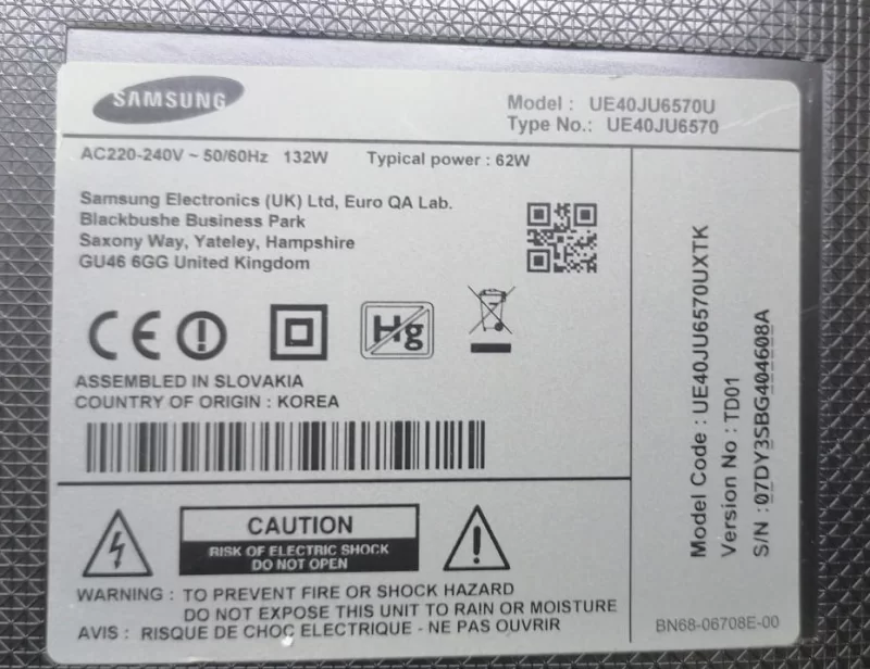 BN41-02297A, LSF400FN02-K, SAMSUNG UE40JU6570U T-CON BOARD