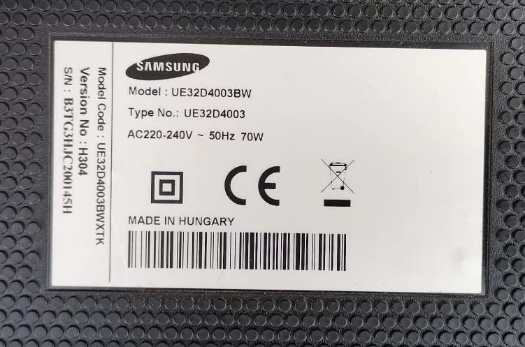 BN44-00472A, PD32G0S_BSAM, SAMSUNG UE32D4003 POWER BESLEME