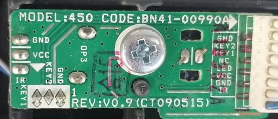 BN41-00990A,  SAMSUNG LE40B530P7W TUŞ TAKIMI SENSÖR IR