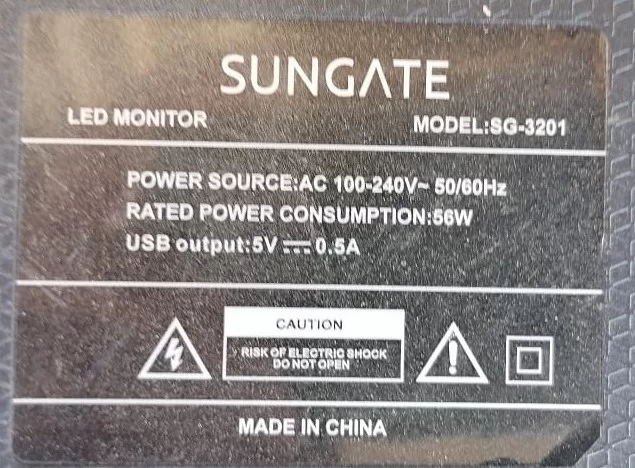 CV56BH-Q42 SUNGATE SG-3201 MAİNBOARD ANAKART