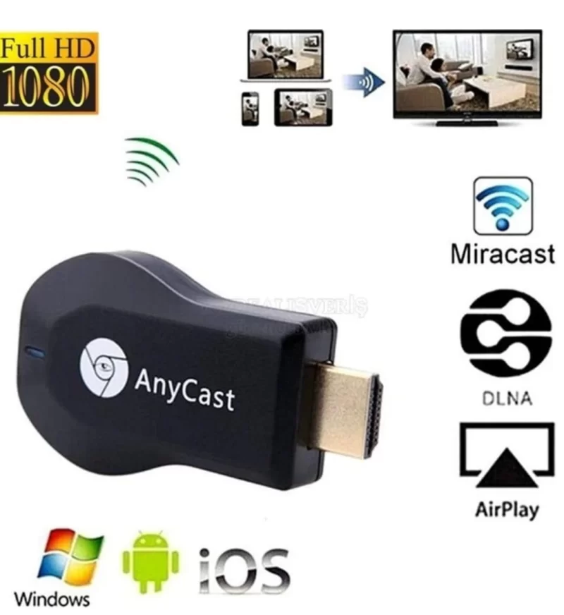 Anycast M4 Plus Kablosuz HDMI Görüntü Aktarıcı