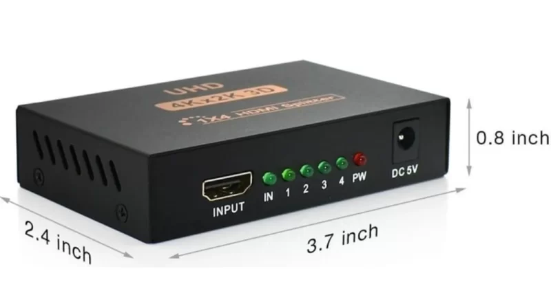 Hdm 1 Giriş 4 Çıkış 4k Hdmı Çoklayıcı Uhd 3d Hdmı Uyumlu Splitter