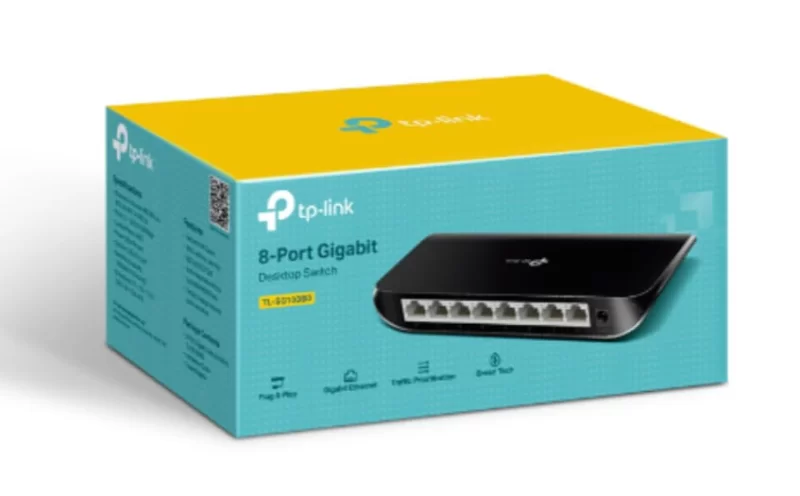 Tp-Link Tl-Sg1008d 8 Port 10/100/1000 Mbps Gigabit Switch