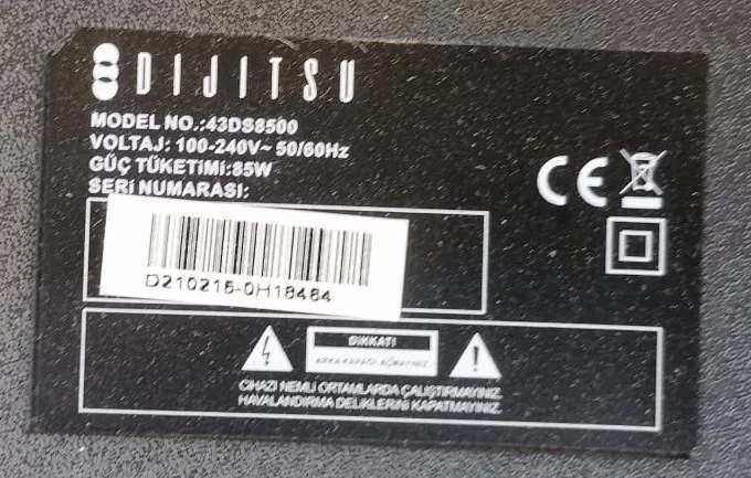 PT430CT03-14-C-4, DİJİTSU 43DS8500 T-CON BOARD