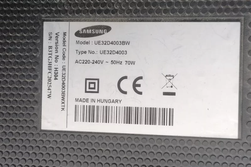 BN44-00472A, PD32G0S_BSAM, SAMSUNG UE32D4003BW POWER BESLEME