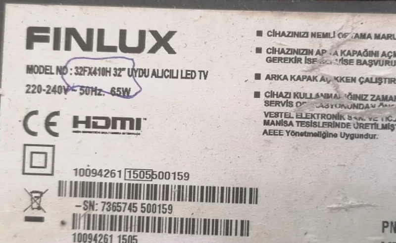17MB82S, 10094261, 23239012, FINLUX 32FX410H MAİNBOARD ANAKART