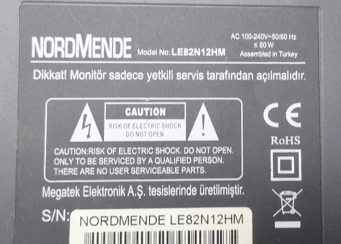 CV59SH-EPW, NORDMENDE LE82N12HM MAİNBOARD ANAKART