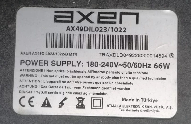 12SB023 V05, AXEN AX49DIL023/1022 KUMANDA GÖZÜ SENSÖR IR