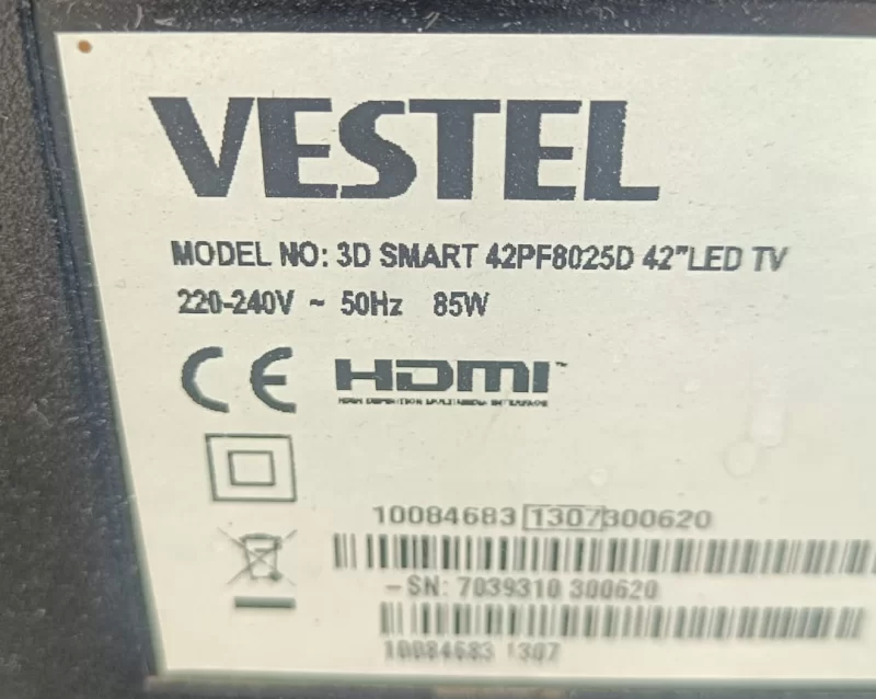 17IPS20, 2313106, 27034653, VESTEL 42PF8025D POWER BESLEME