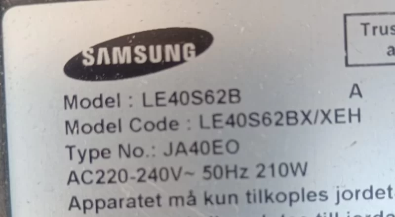 BN96-03248C, SAMSUNG LE40S62B HOPARLÖR TAKIMI