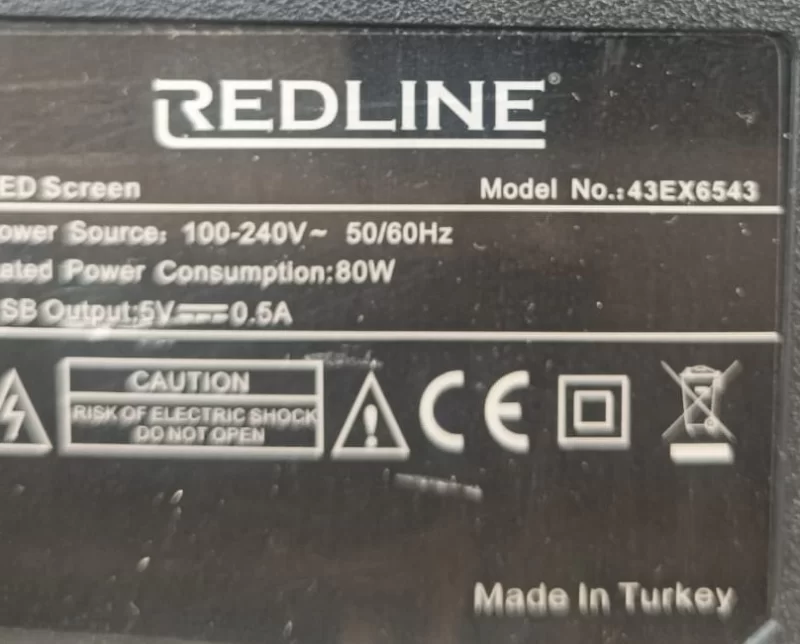 TP.V56.PB801, REDLİNE 43EX6543 MAİNBOARD ANAKART