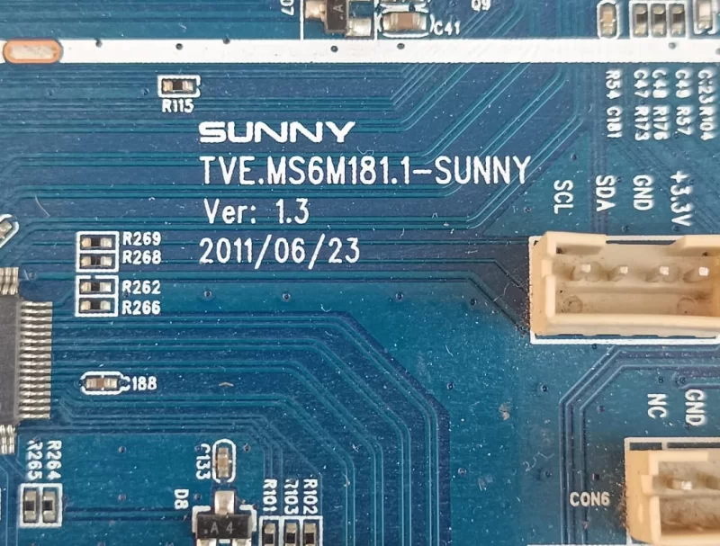 TVE.MS6M181.1 Ver:1.3, SUNNY SN032LD6M181-V2 MAİNBOARD ANAKART