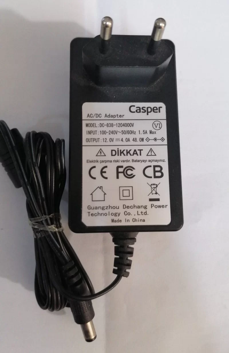 CASPER 12V 4A - 48 OW ADAPTÖR STANDART 2.5mm uç