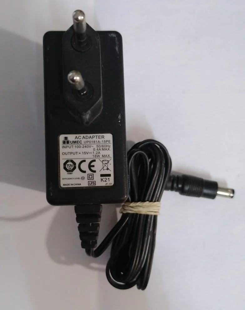 15V 1.2A. 18W ADAPTÖR 5.5X2.5mm Standart uç ADAPTÖR