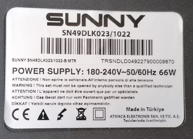 16AT018, SN49DLK023/1022 MAİNBOARD ANAKART