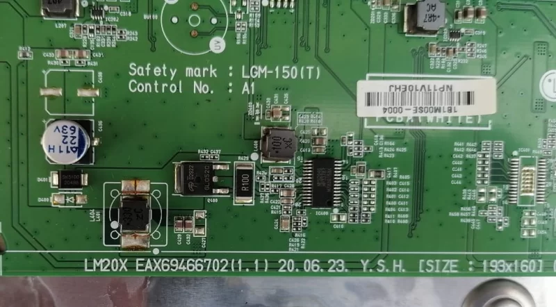 EAX69466702 (1.1), LG 27GN750-B MON.TÖR MAİNBOARD ANAKART