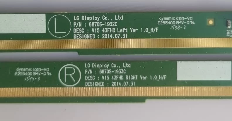 6870S-1932C, 6870S-1933C, SAĞ SOL PANEL PCB-GOF