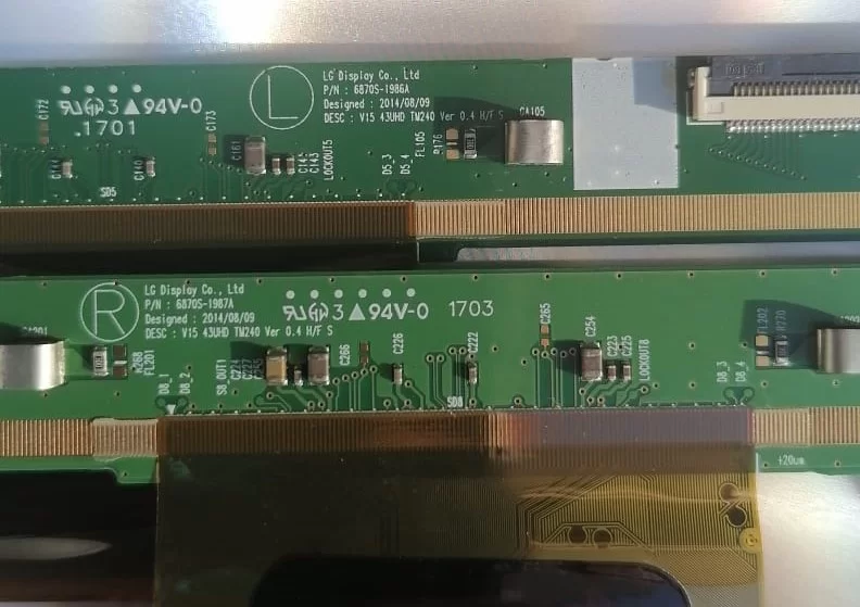 6870S-1986A, 6870S-1987A, V15 43UHD SAĞ SOL PANEL PCB-GOF