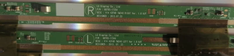 6870S-1734A, 6870S-1735A, V1 42FHD TM240 SAĞ SOL PANEL PCB-GOF