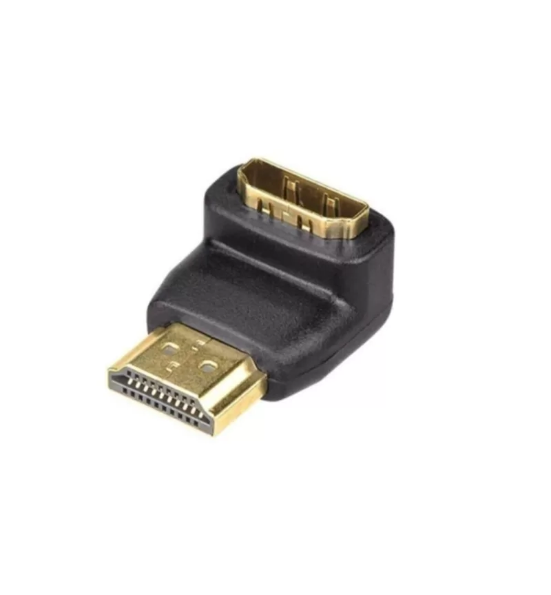 Hdmı 90° Dirsek Adaptörü Hdmı Erkek 19 Pin-Hdmı Dişi 19 Pin