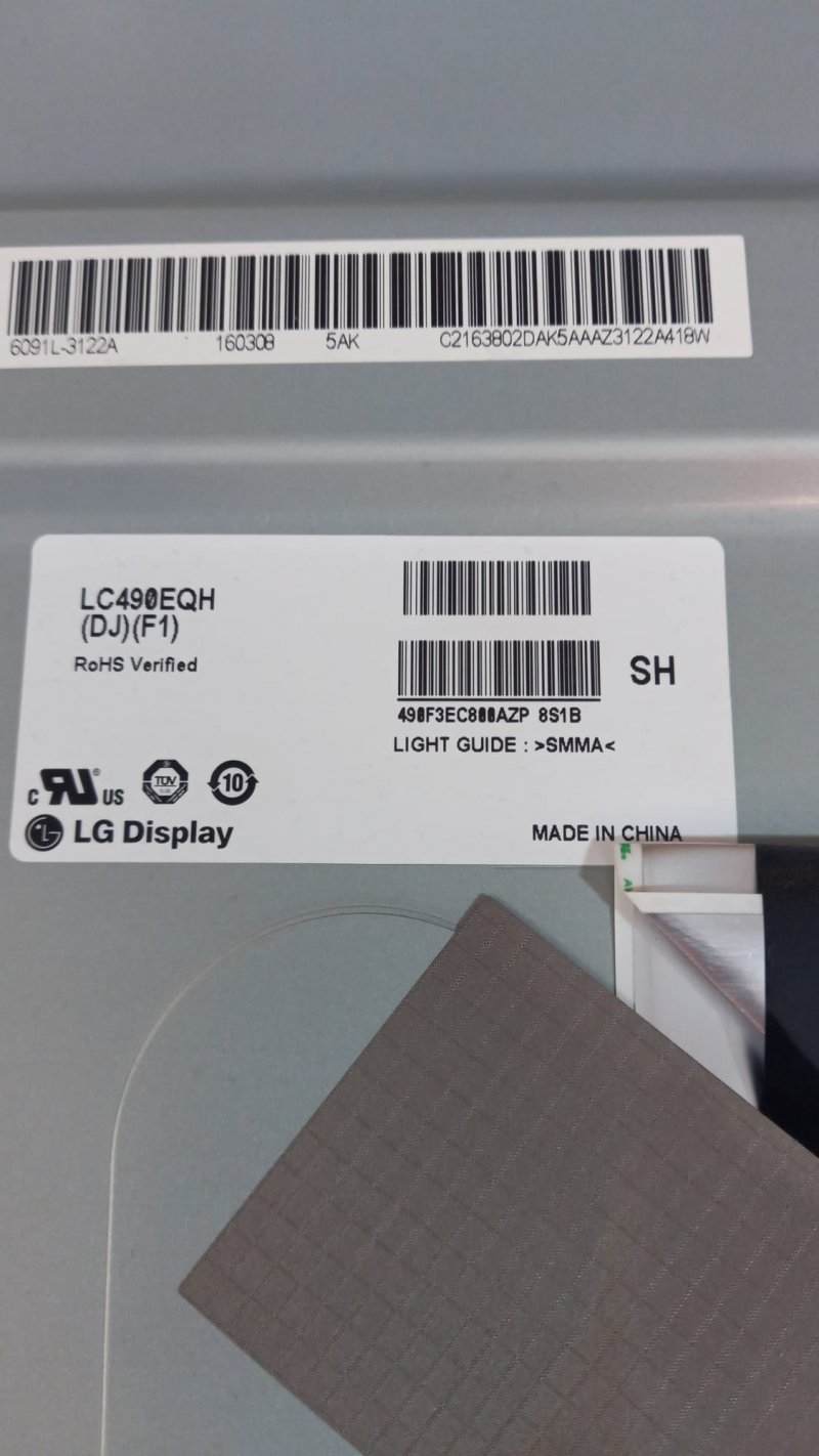 LG 49UH850V  LC490EQH-DJF1, LED BAR orjinal ikinci el