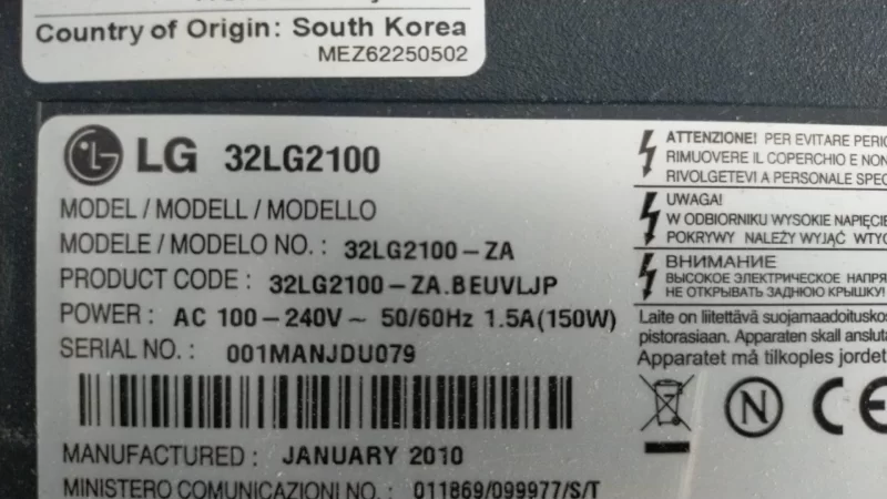 2300ktg011a-F, Pnel-T803a, Lg 32lg2100 Led Driver