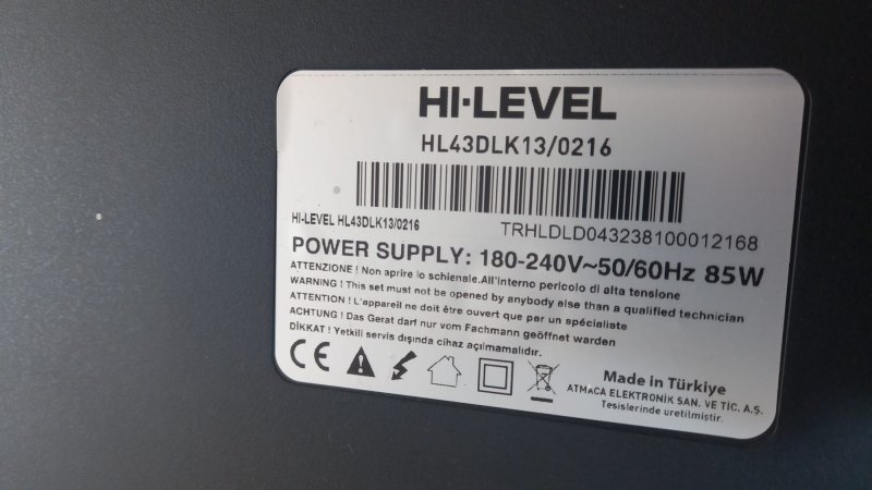 Hi Level HL43DLK13  lvds kablosu