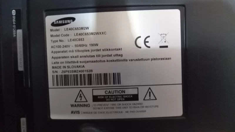 ssb400w12s01 rev0.3   le40c653 samsung inverter