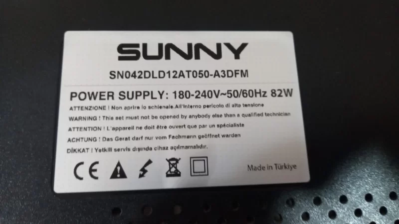 Ay090c-2sf02 , 3bs0060514 , Sn042dld12at050-A3dfm , Ax042dld12at050-O3dfm , Sunny , Power Board , Besleme