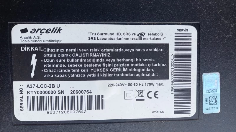 6632l-0618a , Arçelik A37-Lcc-2bu Inverter, Board