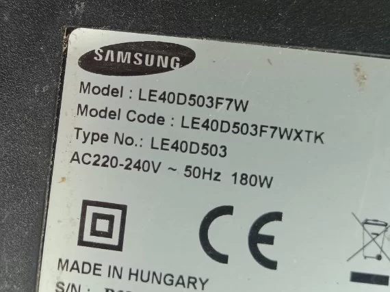 Samsung Le40d503, Sst400_08a01 Rev.0.0,Inverter