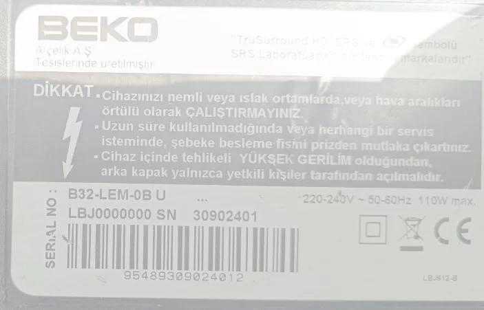 Vdm192-11, Beko  B32-Lem-Ob Sensör Kumanda Gözü Ir