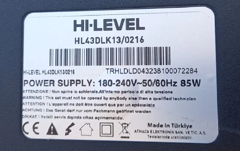 P D 80 10w , Hi Level Hl43dlk13 Hoparlör