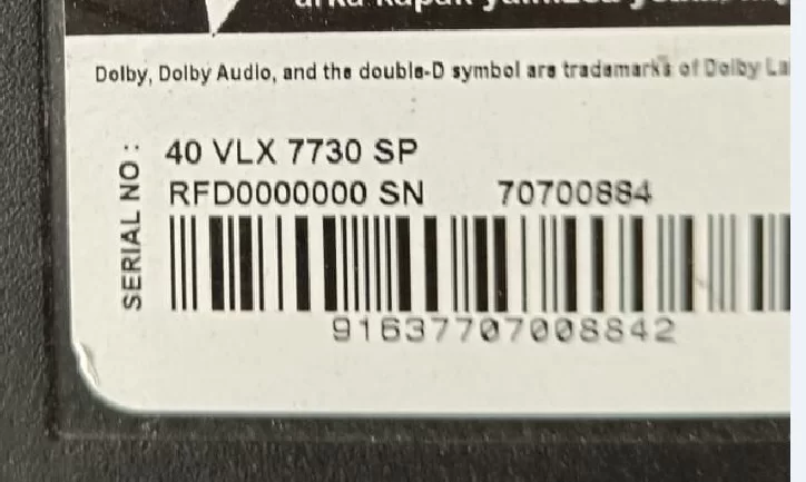 Zuy192r-01, Grundig 40 Vlx 7730 Sp Kumanda Gözü Sensör Ir