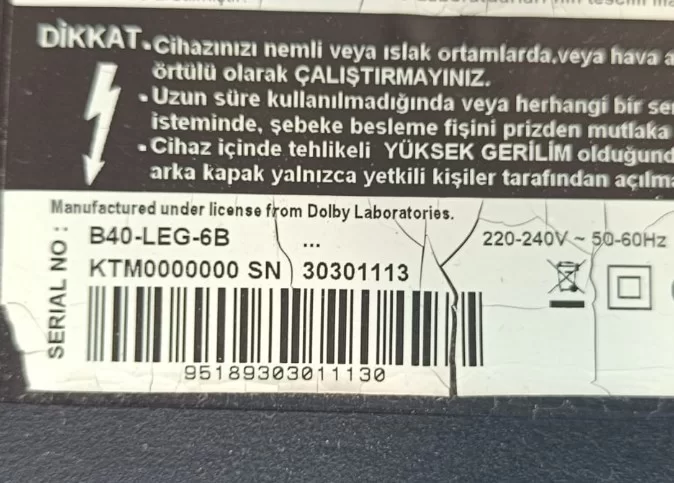 Sd120pbmb4c6lv0.0, Beko B40-Leg-6b T-Con