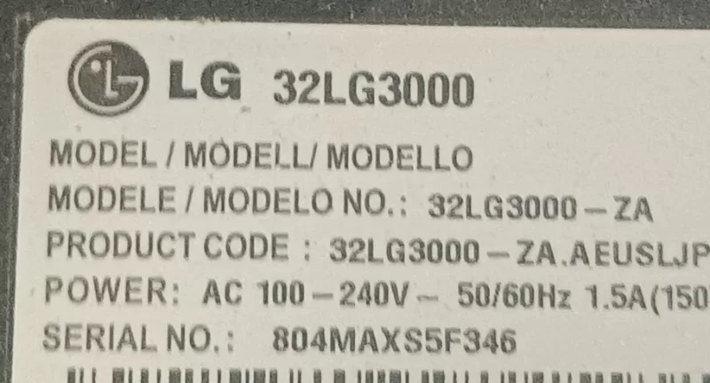 Eay4050440, Lg 32lg3000, Power Board